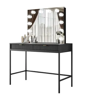 lookway Schminktisch MIT Spiegel Cortado Elite Schwarz