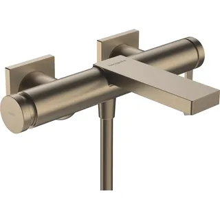 Hansgrohe Tecturis E Einhebel-Wannenmischer, 2 Verbraucher, Ausladung 213mm, AP, brushed bronze