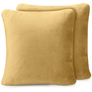 Amago - Kissenbezug 2er Set, Cashmere-Feeling, 50 x 50 cm - Sand