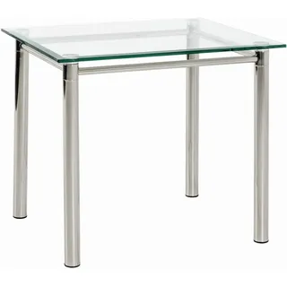 Haku-Möbel Beistelltisch , silber , Maße cm