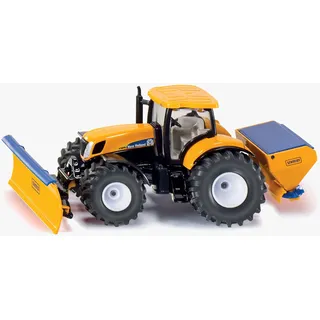 Siku Traktor mit Räumschild und Streuer