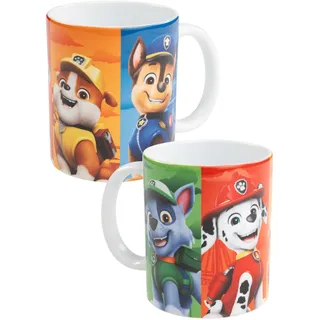 Paw Patrol Tasse - Team Boy Kaffeetasse Becher Kaffeebecher aus Keramik 320 ml
