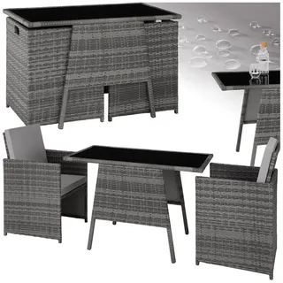 Tectake  Lausanne Set 3-tlg. grau