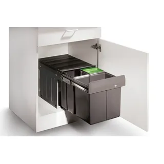 Naber Trio Master 3 DS. Abfallsammler, anthrazit. - Mülleimer - Grau, Silber