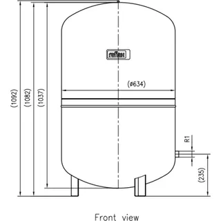 Reflex N grau, 6 bar 300 l 6bar 120°C