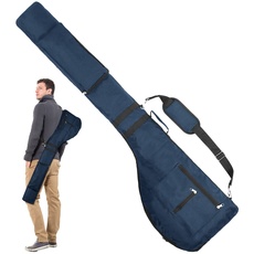 Number-one Golfschlägertasche, tragbare Faltbare Golfschläger-Reisetasche für 8-10 Golfschläger, wasserdichte Mini-Tragetaschen für Damen, Herren (Blau)