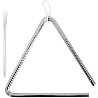 A-Star Traditionelles Musikdreieck aus Metall – 15 cm/20,3 cm mit Metallschlägel – 10 Stück