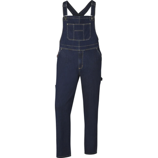 Latzjeans JAN VANDERSTORM "Latzhose KEARON", Herren, Gr. 60, N-Gr, blau (dunkelblau), Obermaterial: 98% Baumwolle CO. 2% Elasthan EL., Hosen Latzjeans
