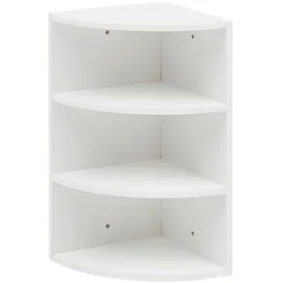 Wohnling Eckregal 30 x 30 x 60 cm Weiß
