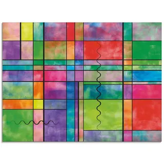 Artland Glasbild »Bunt Abstrakt« Muster 1 Stk. tlg. in verschiedenen Größen, bunt