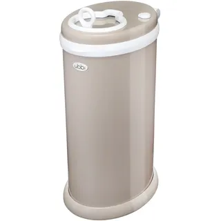 Ubbi Steel Diaper Pail, Odor Locking, No Special Bag Required, Award-Winning, Registry Must-Have, Taupe