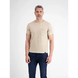 LERROS T-Shirt »LERROS Strick-T-Shirt mit Brusttasche«, beige