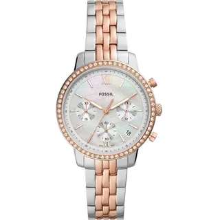 Fossil Damen Analog Quarz Uhr mit Edelstahl Armband ES5279