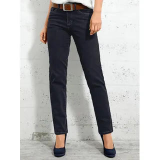 5-Pocket-Jeans INSPIRATIONEN, Damen, Gr. 20, Kurzgrößen, schwarz, 98% Baumwolle, 2% Elasthan, unifarben, lang, Jeans 5-Pocket-Jeans
