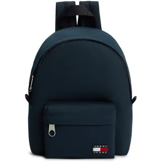 Cityrucksack TOMMY JEANS "TJW ESS DAILY DOME BACKPACK", Damen, Gr. B/H/T: 22cm x 29cm x 12cm, dunkelblau, Textil, Rucksäcke Cityrucksack, Damen Freizeitrucksack mit typischem Logo-Aufnäher