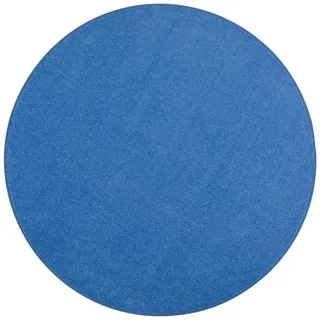 Snapstyle Joy Veloursteppich Ø 100 cm Blau