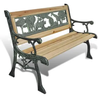 vidaXL Kinder Gartenbank 84 cm Sitzbank Gartenmöbel Holzbank Bank Parkbank