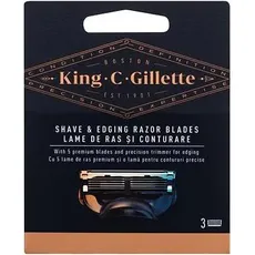 Gillette Venus, Rasierklingen, Gillette - Replacement King (Shave & Edging Razorades) - Variant: 5 pcs (3 x)