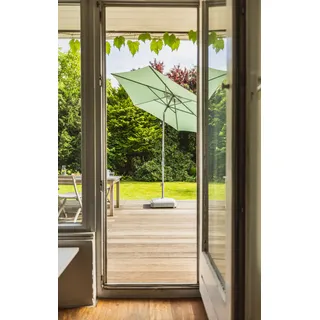 Suncomfort by Glatz Sonnenschirm Mittelstockschirm Slide Ø 250cm, Farbe stone grey grau - Grau