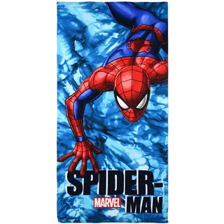 Spider-Man Badetuch 70x140 cm, Marvel Strandtuch Handtuch Kinder Jungen