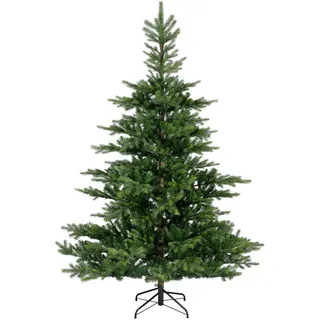 Kaemingk Everlands Künstlicher Weihnachtsbaum „Grandis Fir“ 180 cm – Real & Soft Needle Technologie, naturgetreue Tanne mit 56 Zweigen, inkl. Metallständer, pflegeleicht & wiederverwendbar