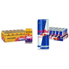 Paulaner Spezi, 24er Dosentray, EINWEG (24 x 0,33l) & Red Bull Energy Drink - 24er Palette Dosen Getränke, EINWEG (24 x 250 ml)