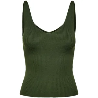 JDY Damen JDYNANNA S/L TOP KNT NOOS Trägershirt/Cami Shirt, Kalamata, M