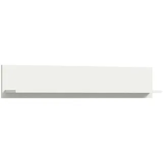 Livetastic Wandboard 110 x 20 x 15 cm Weiß Hochglanz