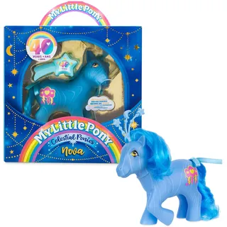 Basic Fun My Little Pony Himmlische Ponys – Nova, Retro-Pferdespielzeug 40-jähriges Jubiläum