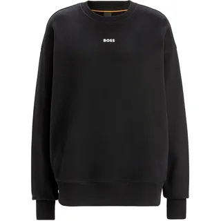 BOSS ORANGE Sweatshirt »C_Eteia_Small_Logo«, mit BOSS-Logostickerei, schwarz