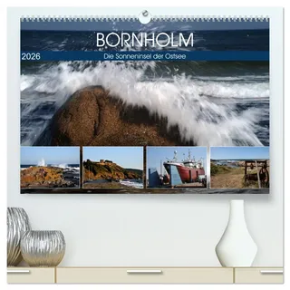Bornholm - Sonneninsel der Ostsee (hochwertiger Premium Wandkalender 2026 DIN A2 quer), Kunstdruck in Hochglanz: Bornholm - die dänische Sonneninsel in der Ostsee (CALVENDO Orte)