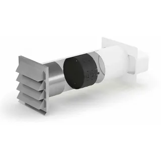 Naber E-Jal 150 Mauerkasten inkl. THERMOBOX / Mauerkasten / weiß Edelstahl / 150er Flachkanal