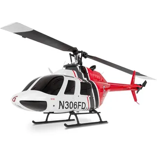 AMEWI RC-Hubschrauber Bell 206 PRO RtF rot/weiß