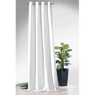 WECKBRODT Vorhang WECKBRODT "Lucca", weiß, B:135cm H:245cm, Jacquard, Polyester, Gardinen, Jacquard, blickdicht, Thermo, Verdunkelung, abdunkelnd, Gardine, Store