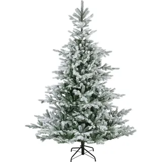 Everlands Künstlicher Weihnachtsbaum Grandis Fir beschneit 210cm - Grün
