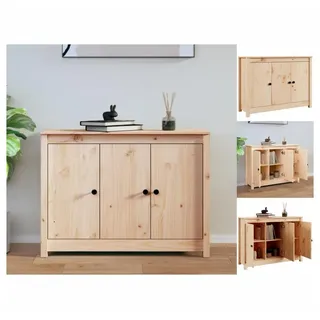 vidaXL Sideboard 100x35x74 cm Massivholz Kiefer