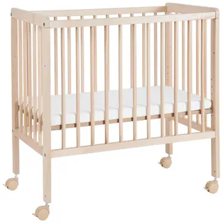 My Baby Lou Beistellbett , Buchefarben , Holz, Textil , Buche , vollmassiv , 48x83x84 cm , Sprossen im Normabstand, höhenverstellbar , Babymöbel & Kindermöbel, Babyzimmer, Babybetten, Beistellbetten