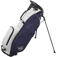 Wilson Staff Golftasche, EXO Lite Stand Bag, Trage-/Trolleytasche, 4 Fächer für diverse Eisen, Marineblau/Cremefarben
