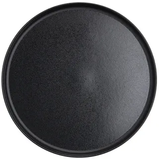 Butlers Teller Casa Nova 27 cm , Schwarz , Keramik , 27x2x27 cm , Geschirr, Teller, Speiseteller