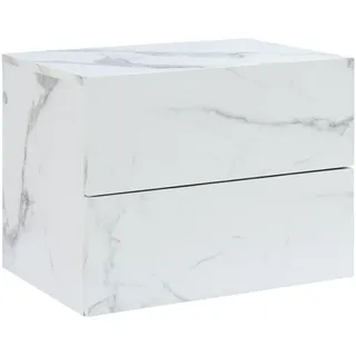[en.casa] Wandregal Ampfing 40 x 30 x 29 cm Weiß