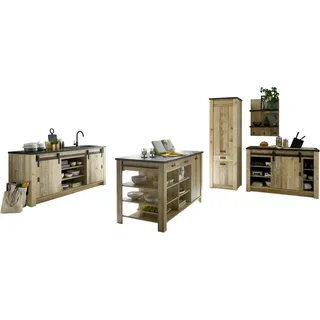 Home Affaire Küchenzeile Sherwood 400 cm braun