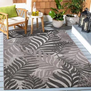 Sanat Outdoorteppich »Floral grau B/L: ca. 80x200 cm - grau