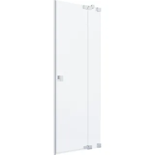 Schöner Wohnen Dusch-Nischentür mit Festteil Silbermatt 90 x 200 cm Anschlag R