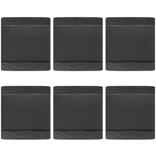 Villeroy & Boch Speiseteller Manufacture Rock 28 x 28 cm 6er Set