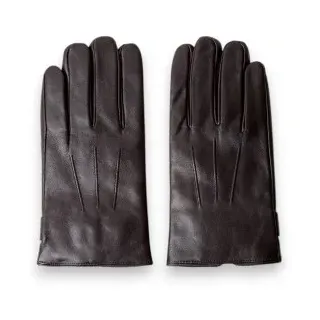 Hackett London für Herren. HM0400132 Braune Commuter Touch-Lederhandschuhe (XL), Lässig, Klassisch