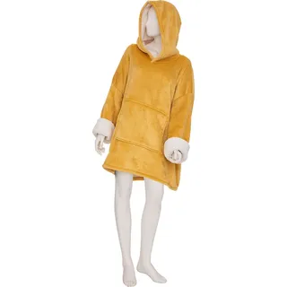 Eazy Living Kapuzenpulli Flanell L-XL Maryan Gelb - Gelb