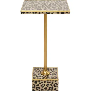 Kare Design Beistelltisch Leo, Braun/Schwarz, 25x25 cm, Ablagetisch, Couchtisch, Wohnzimmertisch, Blumenständer