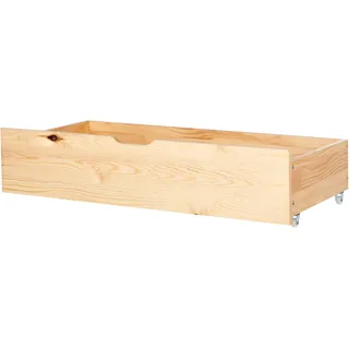 Beliani Bettschublade 2er set Heller Holzfarbton Olendon - Hellbraun , Schlafzimmer, Betten