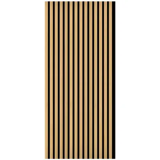 fn acustico Akustikpaneel Eichefarben 2 St. 57,25 x 1,9 x 119 cm