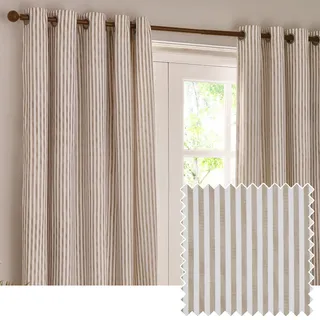 Yard Hebden Ösenvorhang Set 168 x 137 cm Natürlich